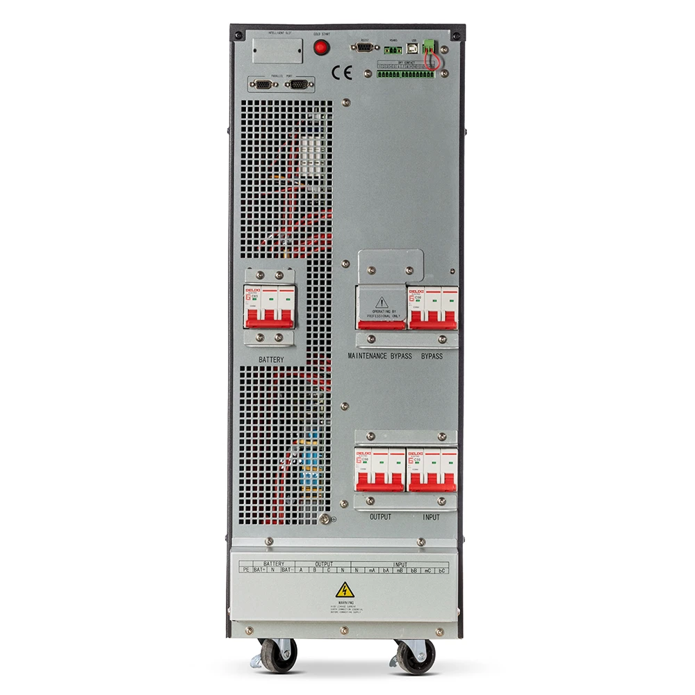 UPS TEOS 400 10kVA/10kW 3/3 10A (40 x Battery space)- 3310XLT40 πίσω όψη