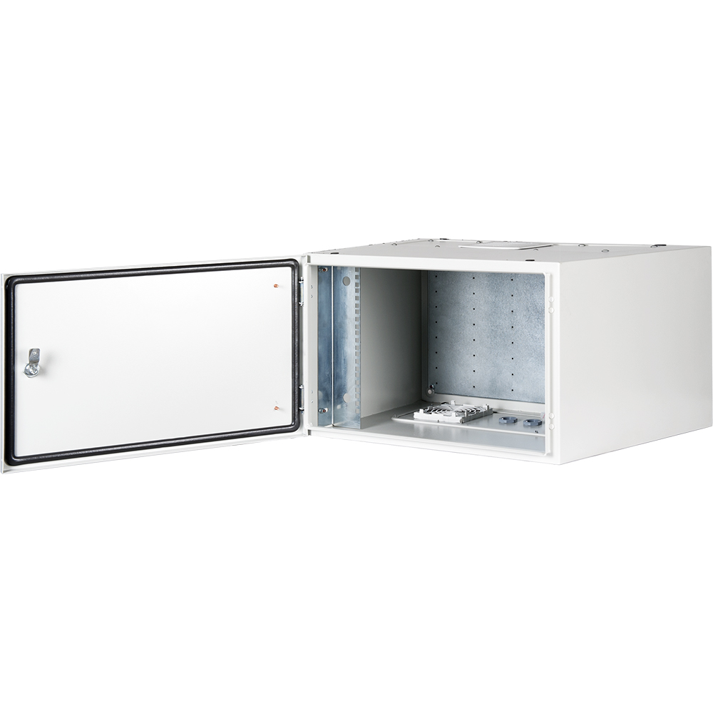 7U 19" Safebox B W600mm x D600mm Indoor IP55 Cabinet & Enclosure - LG ανοιχτή πόρτα