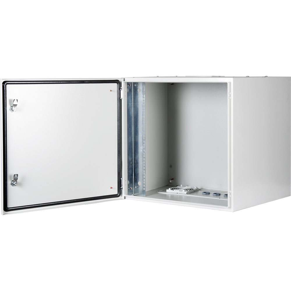 12U 19" Safebox B W600mm x D600mm Indoor IP55 Cabinet & Enclosure - LG ανοιχτή πόρτα