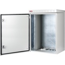 16U 19'' Safebox B W600mm x D300mm Outdoor IP55 Cabinet & Enclosure - LG ανοιχτή πόρτα