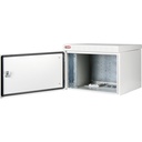 7U 19'' Safebox B W600mm x D450mm Outdoor IP55 Cabinet & Enclosure - LG ανοιχτή πόρτα