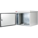 9U 19'' Safebox B W600mm x D600mm Outdoor IP55 Cabinet & Enclosure - LG ανοιχτή πόρτα