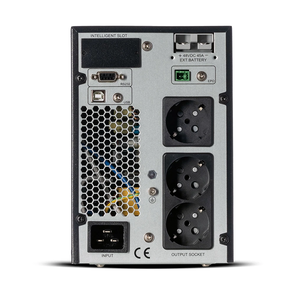 UPS PRIME TOWER 2kVA/2000W LCD with 4 x 12V 9Ah 12A - 1102XLTB4X9 πίσω όψη