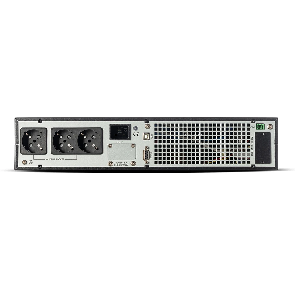 UPS PRIME RACK/TOWER 3kVA/3000W LCD with 6 x 12V 9Ah 12A - 1103XLRTB6X9-S πίσω όψη