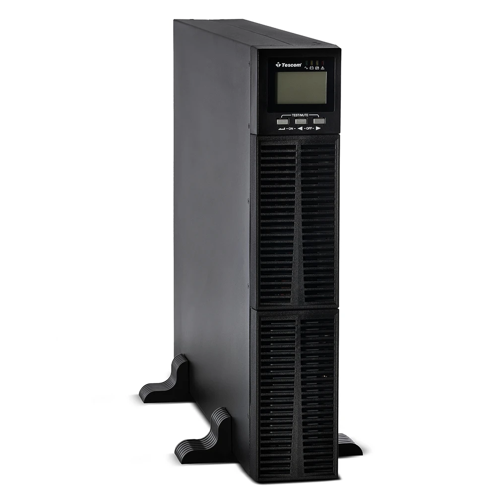 UPS PRIME RACK/TOWER 3kVA/3000W LCD with 6 x 12V 9Ah 12A - 1103XLRTB6X9-S  πλαϊνή όψη κάθετη