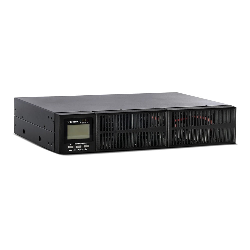 UPS PRIME RACK/TOWER 1kVA/1000W LCD with 2 x 12V 9Ah 12A - 1101XLRTB2X9-I  πλαϊνή όψη οριζόντια