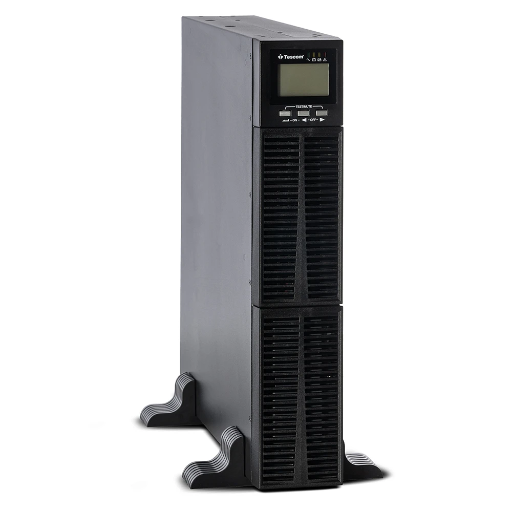 UPS PRIME RACK/TOWER 2kVA/2000W LCD with 4 x 12V 9Ah 12A - 1102XLRTB4X9-S  πλαϊνή όψη κάθετη