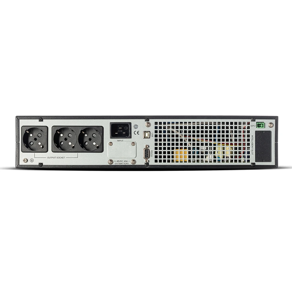 UPS PRIME RACK/TOWER 2kVA/2000W LCD with 4 x 12V 9Ah 12A - 1102XLRTB4X9-S πίσω όψη